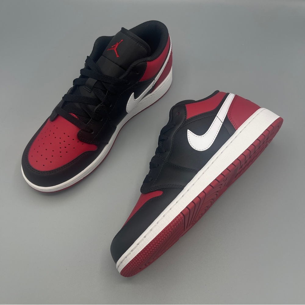 Nike Air Jordan 1 Low Big Girl * Shown: Black/White/Gym Red - Picture 4 of 14